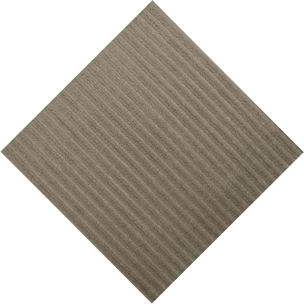 Thuis Tapijttegels Peel En Stick, 10 Stuks Zelfklevende Tapijttegels, Residentieel Gestreept Tapijt, Beige, 47,5 x 47,5 cm