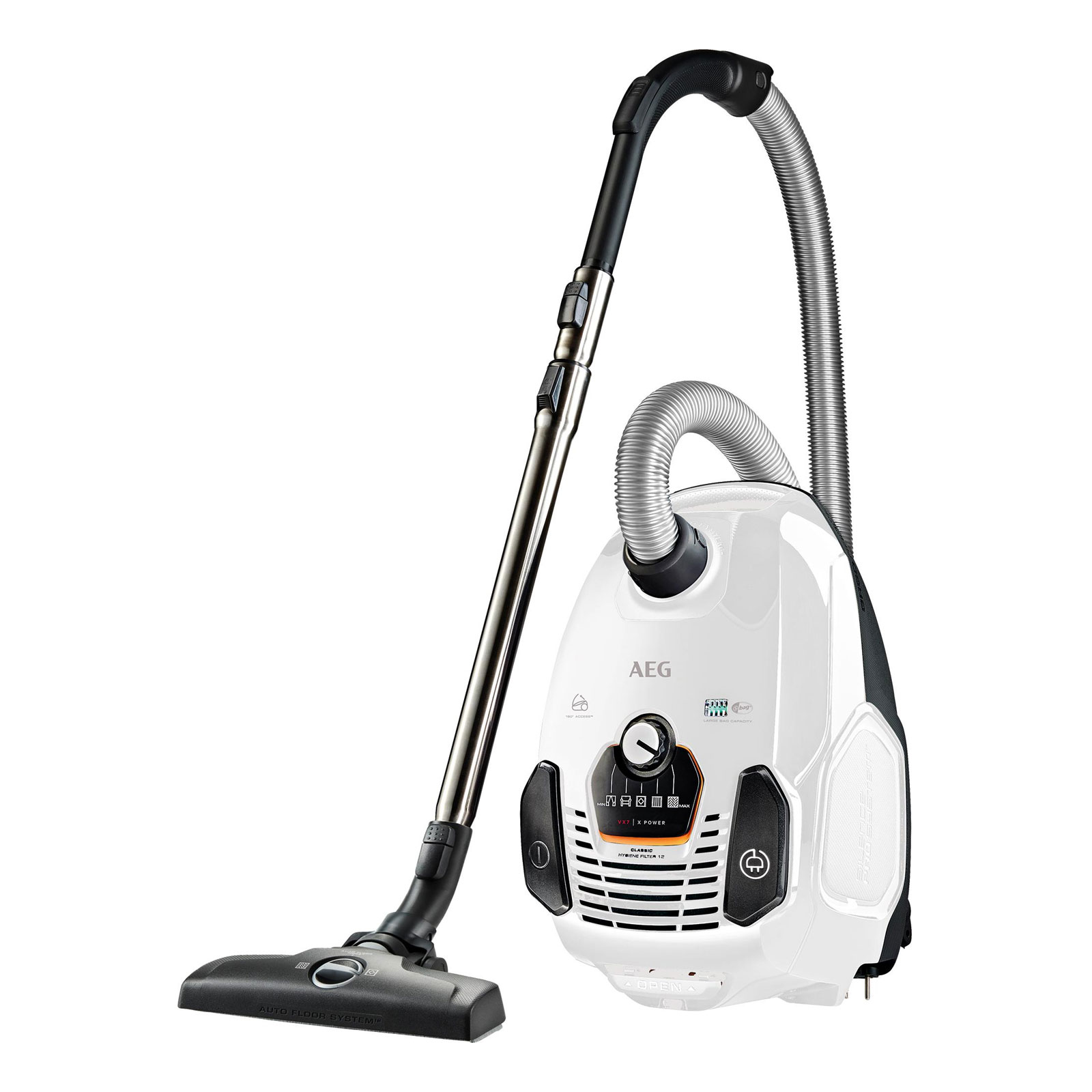 AEG VX7-2-IW-P, 650 W, Zylinder-Vakuum, Trocken, Staubbeutel, 3,5 l, Hygienefilter
