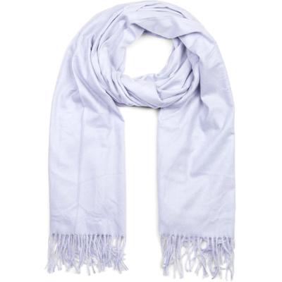 Schal STYLEBREAKER "Weicher Schal Uni mit Fransen", Damen, blau (eisblau), Obermaterial: 100% Viskose CV., Modisch, Modetücher Schal