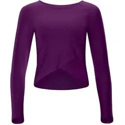 WINSHAPE Damen Functional Light and Soft Cropped Long Sleeve Top AET131LS, Größe XS in Lila Lila