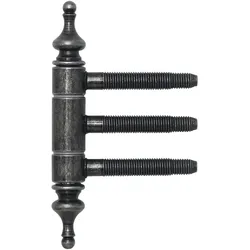 SFS, Türband, Einbohr-Zierband 3-teilig, mit Aushängesicherung, ø 18 mm, Eisen schwarz Antik