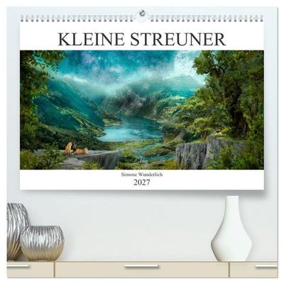 Kleine Streuner (hochwertiger Premium Wandkalender 2027 DIN A2 quer), Kunstdruck in Hochglanz