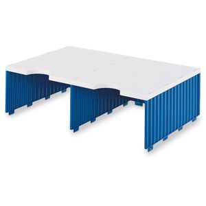 Styro Styro Aufbaueinheit 268-1221,  doc Duo Jumbo, blau / grau, mit 2 Fächern