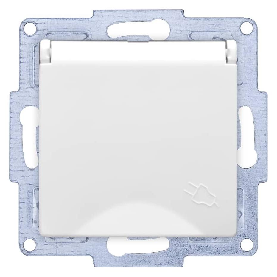 Gunsan VISAGE + MODERNA Modul Steckdose mit Deckel Weiss (31793525)