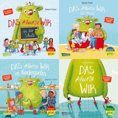 Maxi-Pixi-4er-Set 114: Gemeinsam stark mit dem kleinen WIR (4x1 Exemplar), Set von Daniela Kunkel, Carlsen, 978-3-551-03078-8