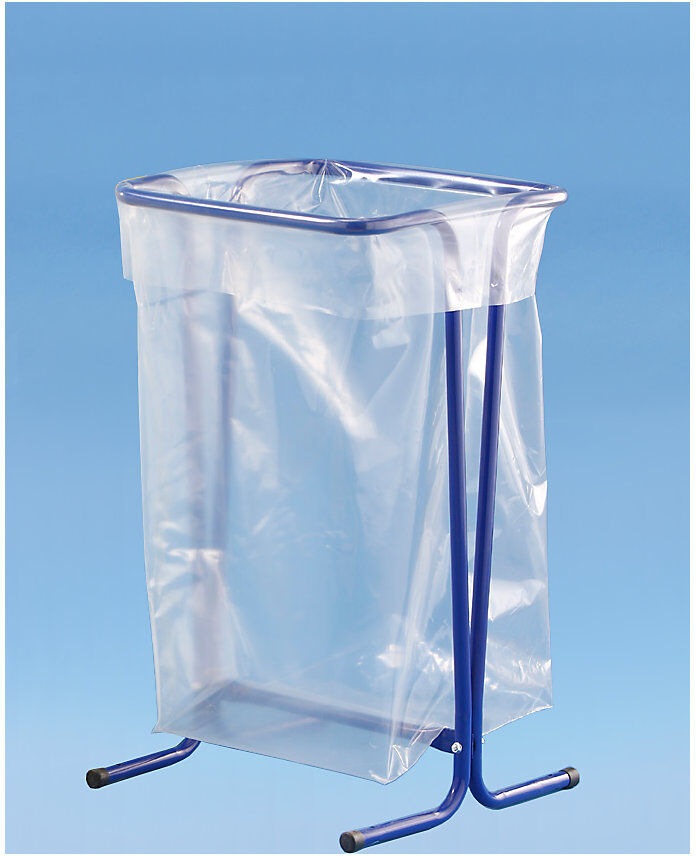 Müllsackträger, stationär, Volumen bis 110 l, blau Mottez