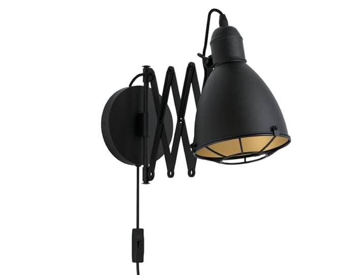 EGLO Wandlamp Treburley, 1-lichts industrieel vintage retro wandlamp staal