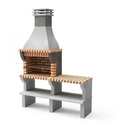 MOVELAR Grill Maipu mit Arbeitsfläche aus farbigem Ziegelstein