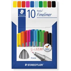Staedtler, Schreibstifte, Fineliner (10x)