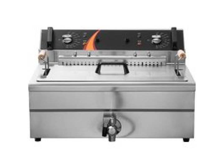 Friteuse Électrique Commerciale - DUOKU - 29 L - 3000 W - Acier Inoxydable - Température Réglable