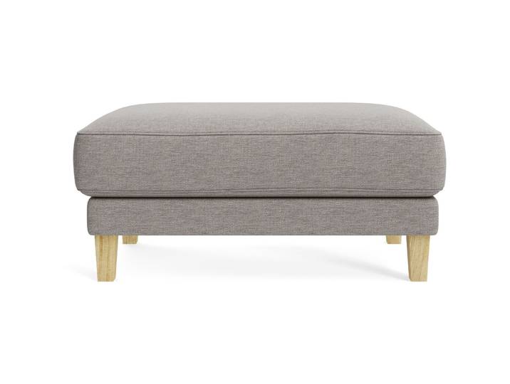 Hocker Avena beige Stoff/Holzfuss Eiche B 101 H 45 cm - Möbel Konfigurator: Traummöbel individuell zusammenstellen - Hocker