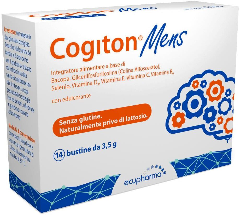 ECUPHARMA Srl ECUPHARMA COGITON MENS, 14 Bustine da 3,5 g
