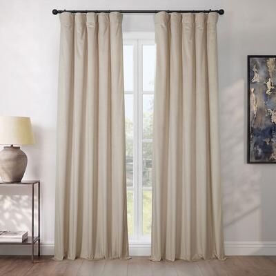Exclusive Fabrics Heritage Plush Velvet Room Darkening Curtains (1 Panel) Luxury Velvet Curtains