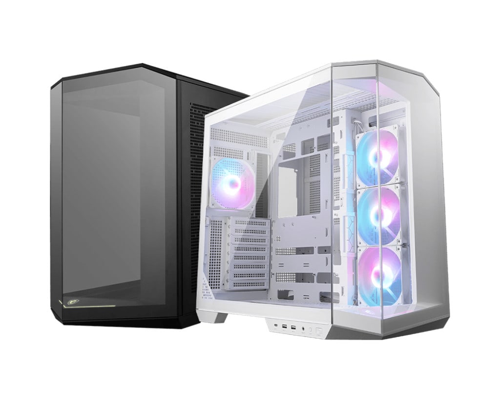 MSI MAG Pano 100R Gaming PC Gehäuse Midi-Tower Weiß Seitenfenster