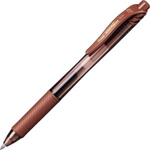Pentel Gelschreiber EnerGel X, BL107-EX, Strichbreite 0,35 mm, schnelltrocknend, Schreibfarbe braun