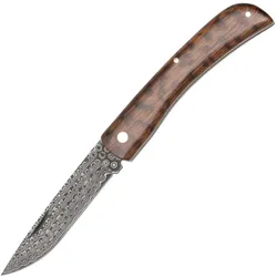 Haller, Mehrzweckmesser, Damast-Taschenmesser Schlangenholz Rosenmuster (8 cm)