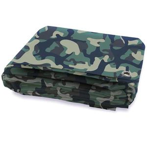 Casa-Pura Abdeckplane fd-22492, camouflage, 100g/m², wasserdicht, 1,5 x 6m