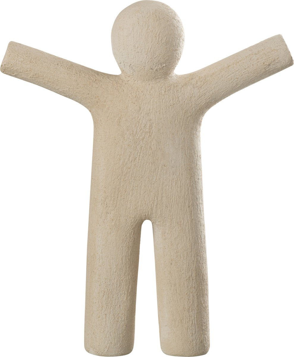 J-Line P'tit Maurice decoratief figuur - beige - polyresin - groot
