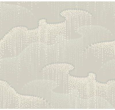 Candice Olson Moonglight Pearls Light Taupe Wallpaper