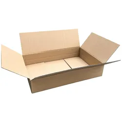 VEPATIM 40x Faltkarton  600x450x(50)-150mm mit variabler Höhe 1-wellig Dickwelle braun