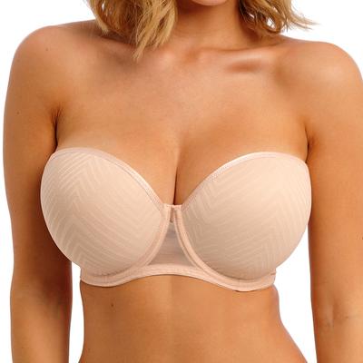 Plus Size Women's Tailored Underwire Molded Strapless Bra by Freya in Natural Beige (Size 38 DD)
