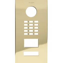 DoorBird D2101V Frontblende – Messing-Optik (PVD)
