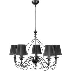 Kronleuchter Loris nero Schwarz max. 6 Watt