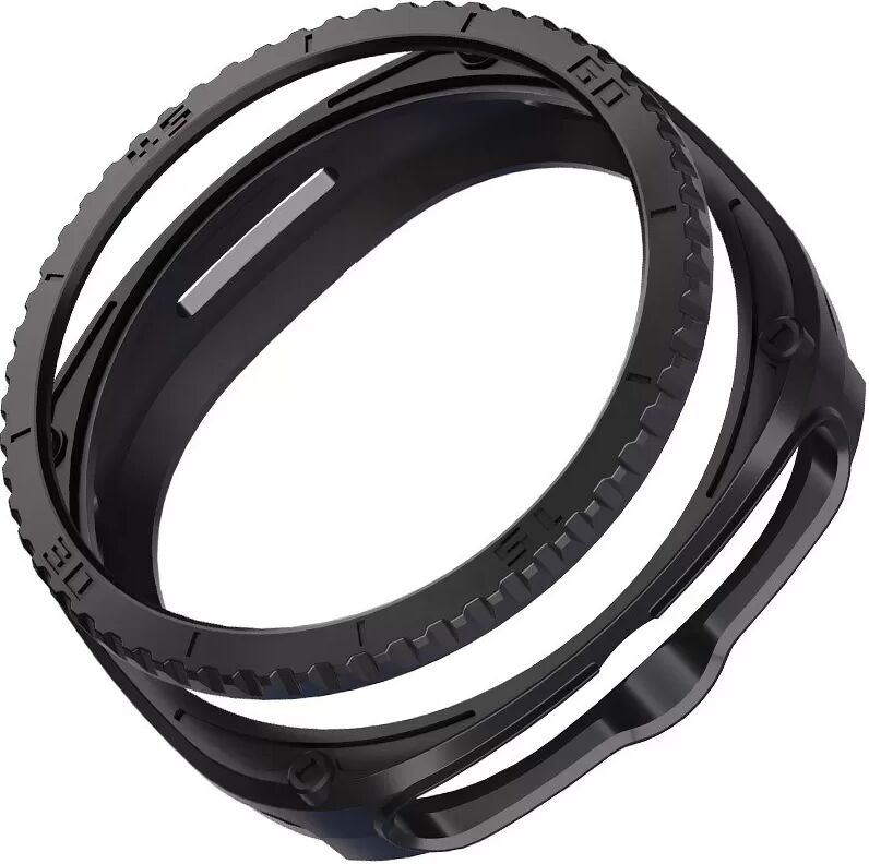 INF TPU Schutzhülle kompatibel mit Samsung Galaxy Watch8 Classic - Kratzfeste Bumper Hülle Schwarz