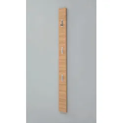 Voss Möbel Garderobenleiste Solo Holz Braun Wildeiche