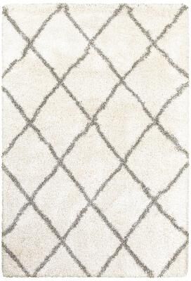 Porch & Den Style Haven Suncrest Charcoal Lattice Shag Area Rug