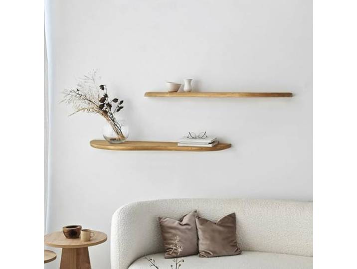 Dmora Regal Alnila 100x25x3 cm, Braun, EIN Boden