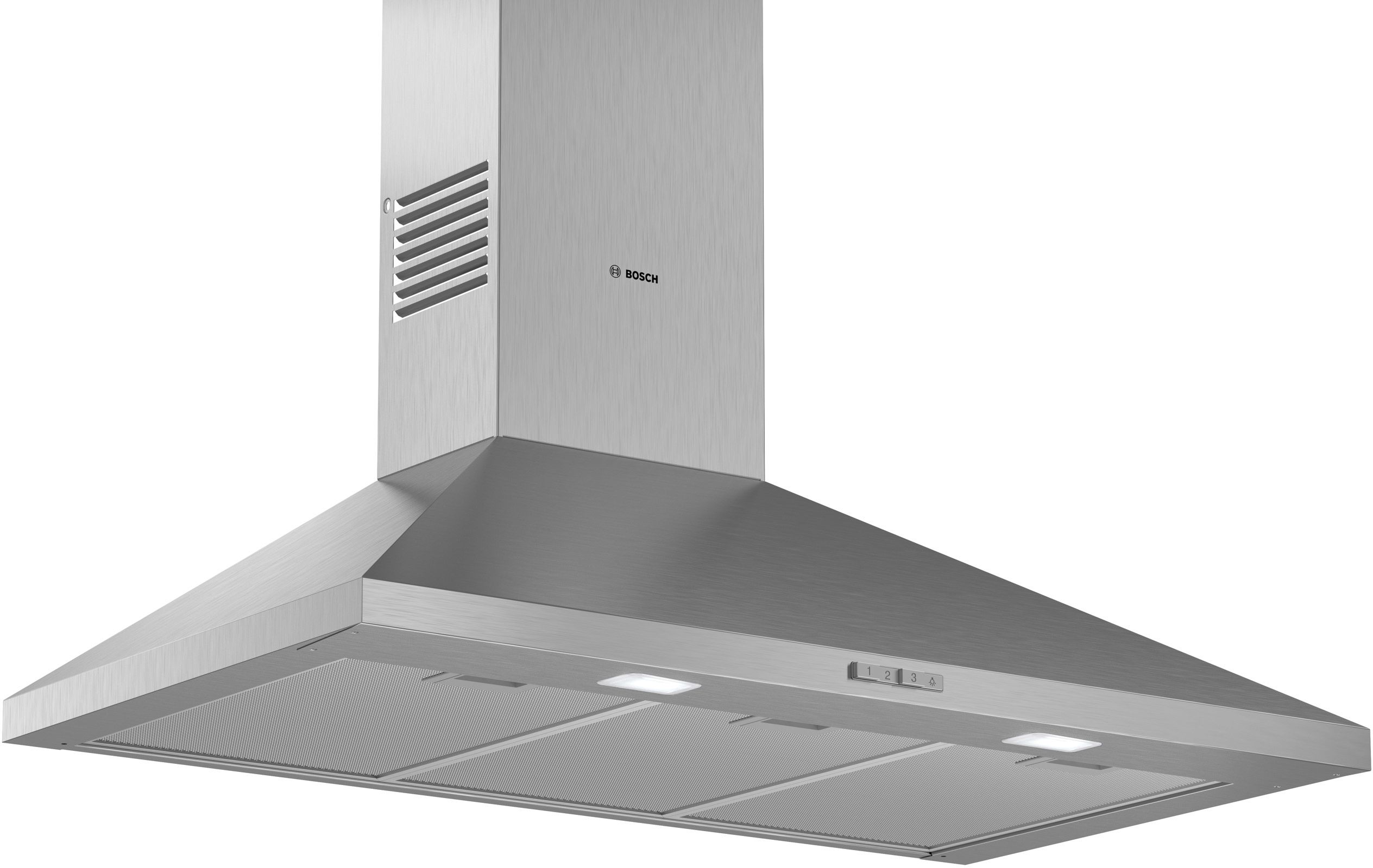Bosch Serie 2 DWP95BC51 Dunstabzugshaube Wand 90 cm Umluft (Edelstahl)