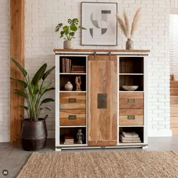 Highboard Mango 142x45x147 weiß lackiert RAILWAY #562