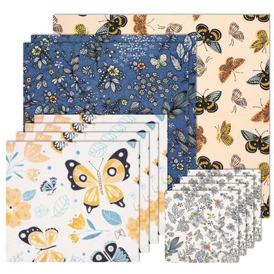11 Pcs Reusable Beeswax Food Wrap Set Organic Cotton Eco Friendly Storage Covers 11 Pcs Reusable Beeswax Food Wrap Set Organic Cotton Eco Friendly Storage Covers
