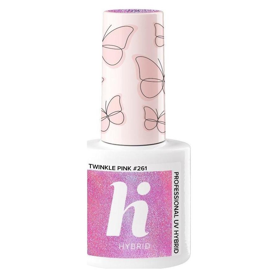 Hybrid Twinkle Pink Semi-Permanent UV Gel Nail Polish 5ml - Lasts 2-3 Weeks with Ultra-Shine Finish - Manic (Twinkle Pink, UV-Gel Lack) (5902751431872)