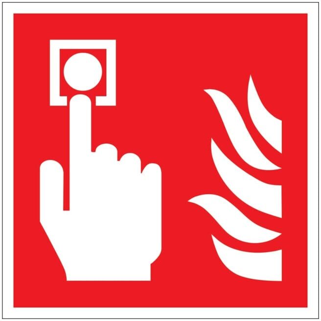 SafetyMarking Panneau de protection incendie Film B150xH150 mm Détecteur de fumée photoluminescent ; wolk (38.A5150)