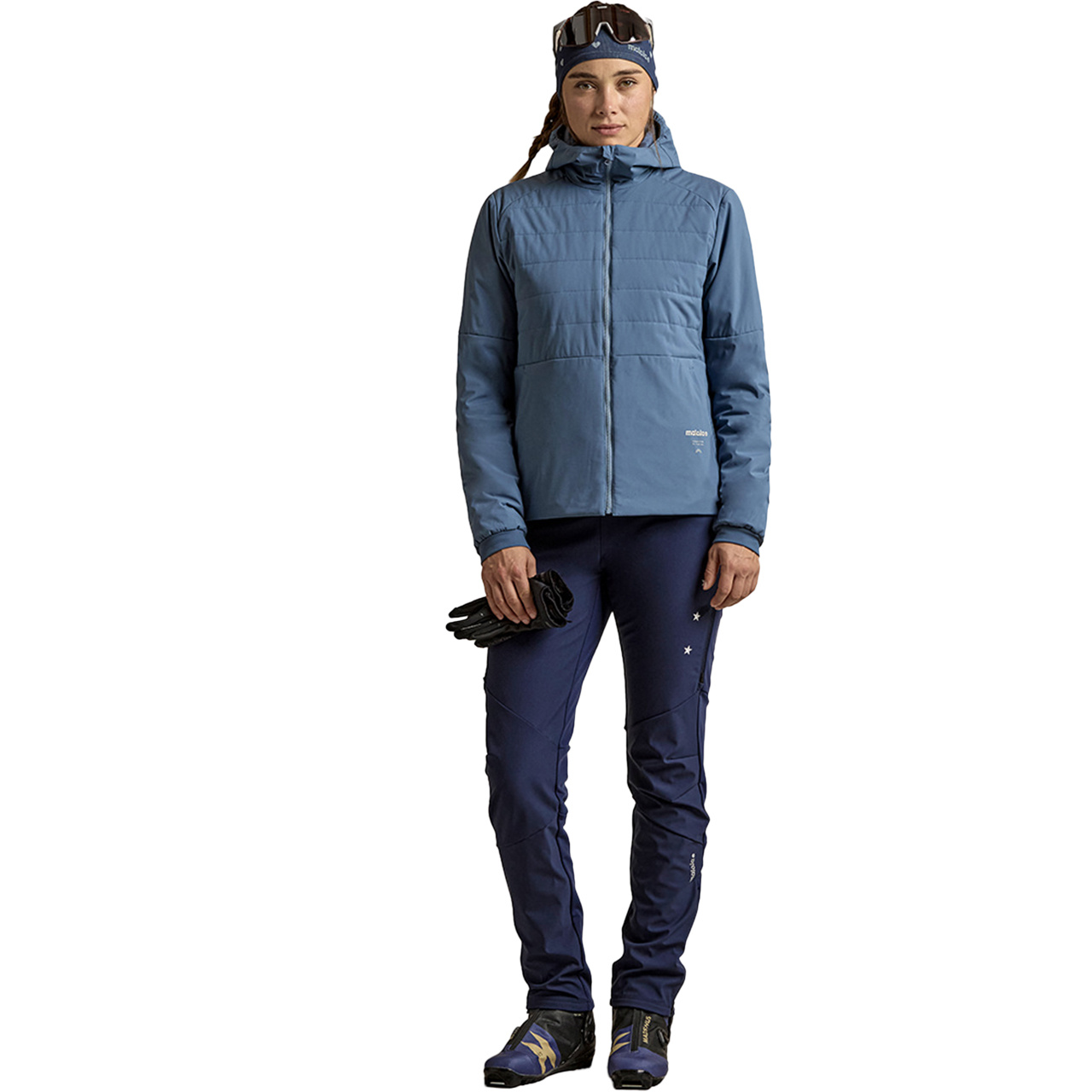 Maloja Damen Langlaugfjacke KAALAm dusty blue - M