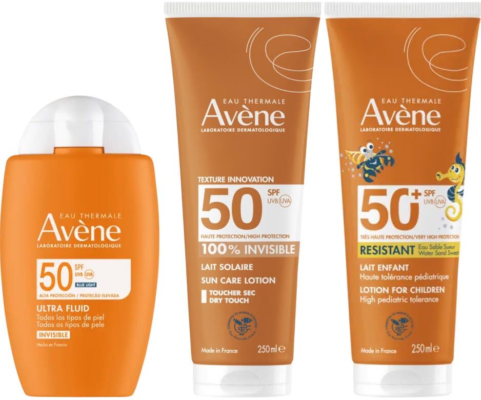 Avene Avène Pack Ultra Fluido Invisible Spf50 + Leche Invisible Spf50 + Leche Spf50+ Pediátrico