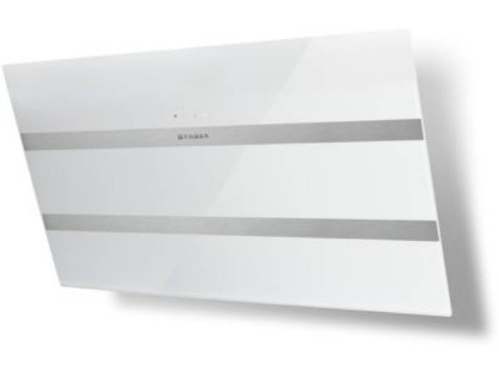 Faber - Hotte Décorative Murale Inclinée Steelmax 800 Blanc/Inox