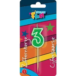 Partykerze Ziffer 3