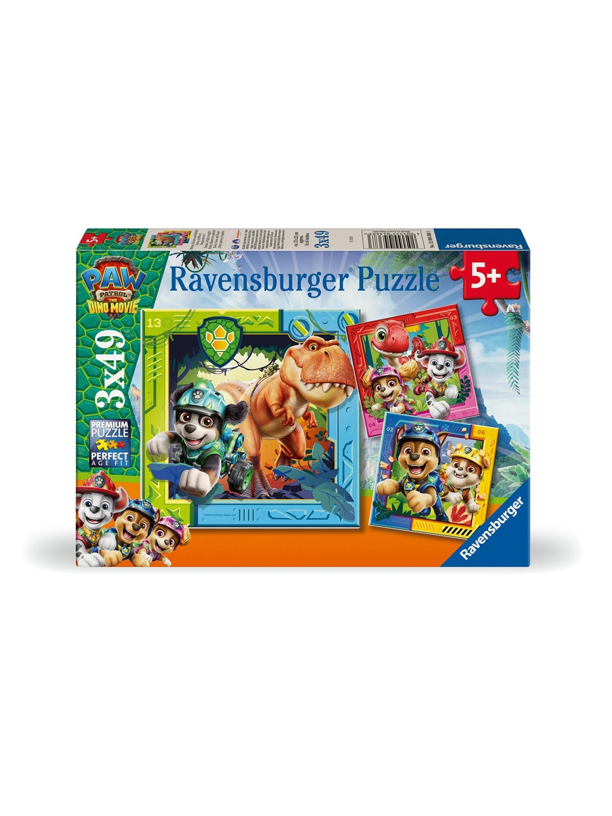 Ravensburger Paw Patrol 3 Dino Movie 3x49p