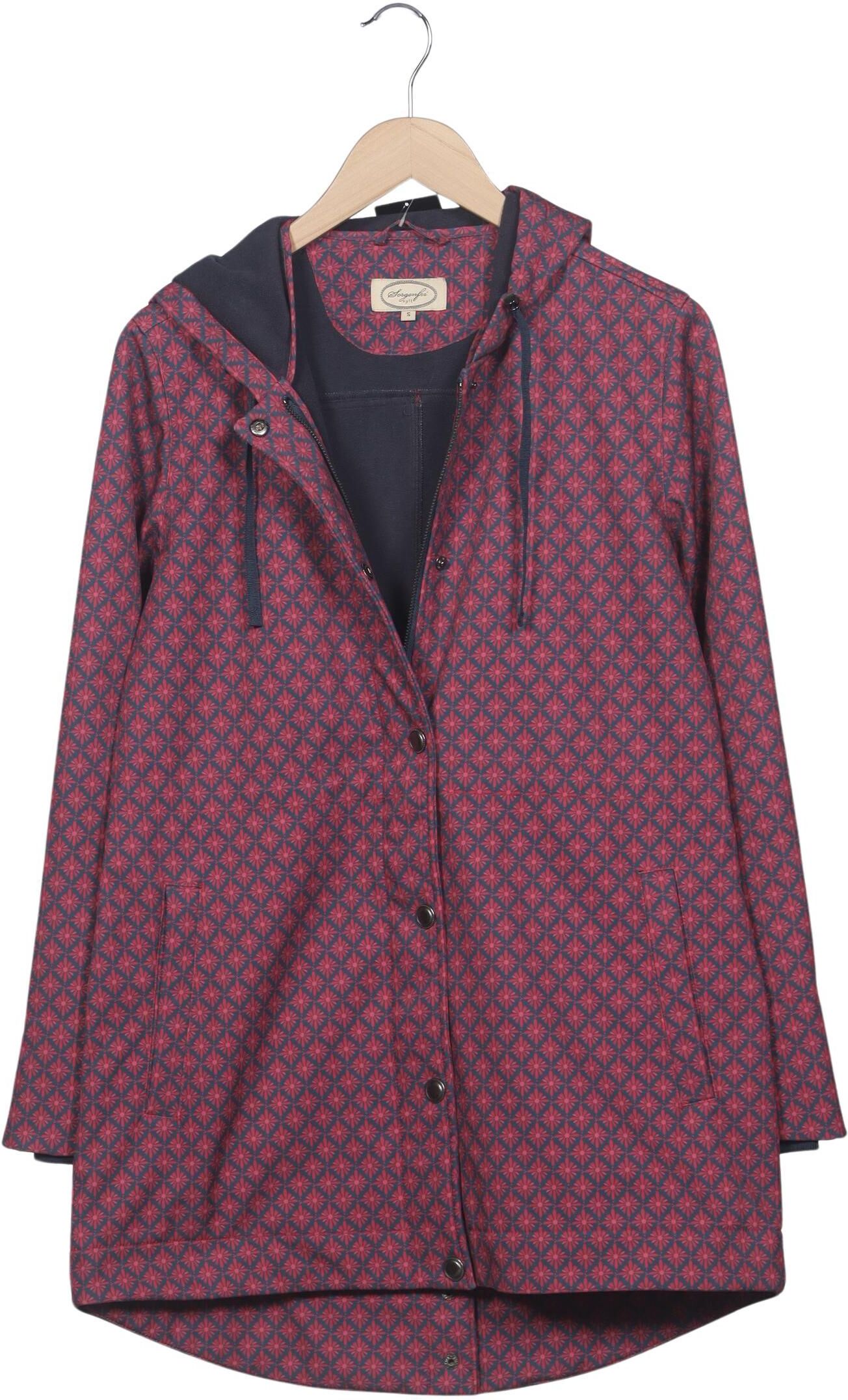 Sorgenfri Sylt Damen Mantel, Rot, Gr. S, Synthetik - Second Hand