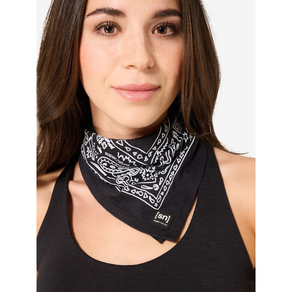 Super.Natural Pattern Bandana jet black/fresh white (989) OS SNA001860989OS