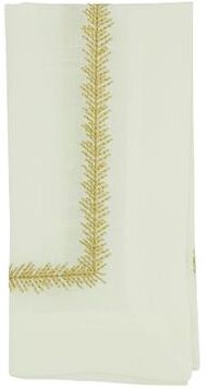 Saro Lifestyle Embroidered Border Design Table Napkins (Set of 4)