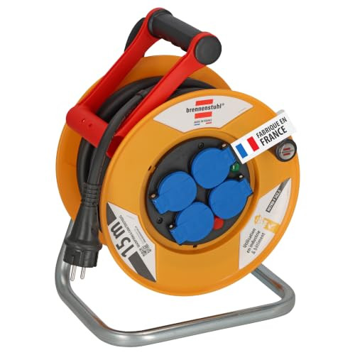 Brennenstuhl Kid Pro kabelhaspel 15 m, geel, IP44, Cablepilot