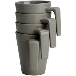 Flamefield Seramika Mug Becher aus Melamin Latte