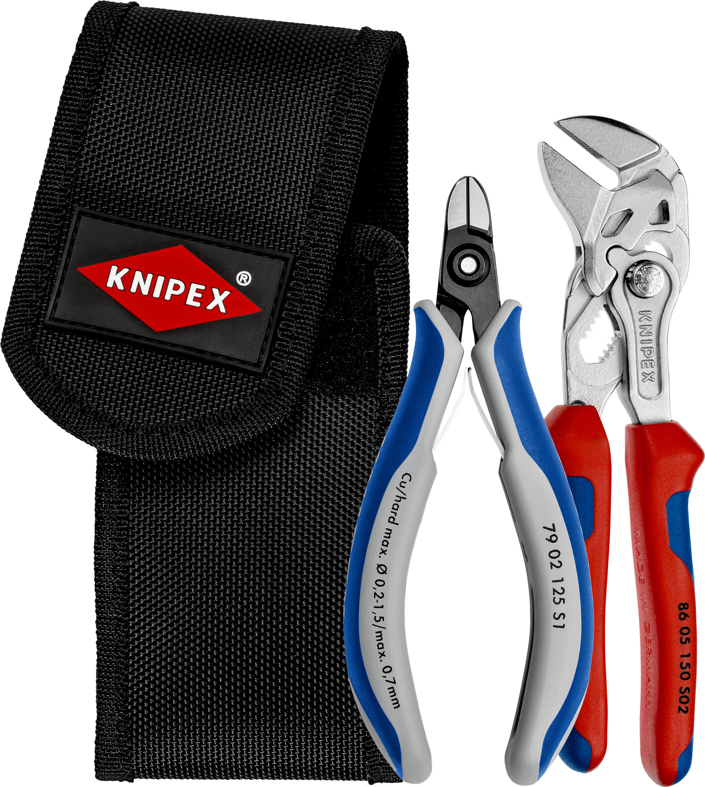 KNIPEX Kabelbinders Set met Kniptang in Riemtas