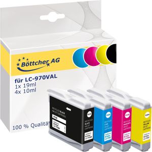 kompatibel für Brother LC-970VAL ValuePack CMYK Druckerpatronen