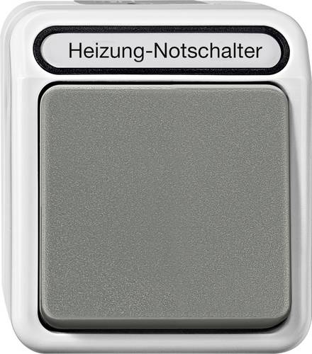 Schneider Electric 1 Stück Feuchtraum-Schalterprogramm Komplett Heizungs-Notschalter AQUASTAR Lichtgrau MEG3449-8029 1St.