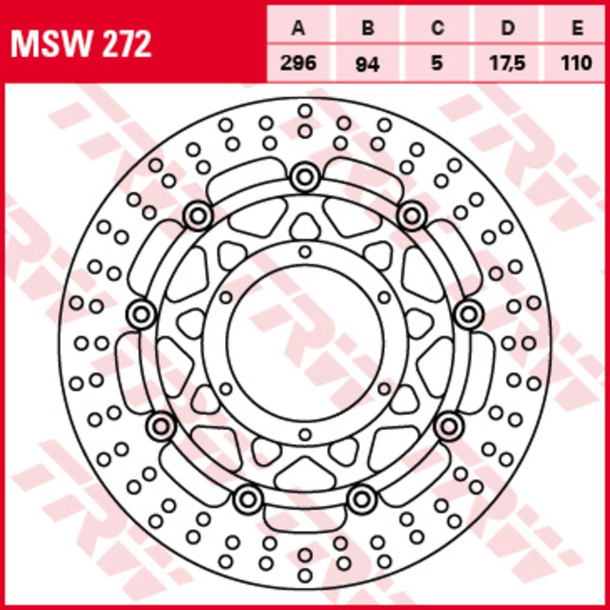 Bremsscheibe TRW MSW272, 1 Stück